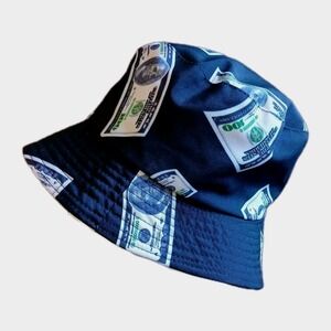 Premium Headwear Unisex Hundred Dollar Bill Bucket Hat Reversible L/XL #1626